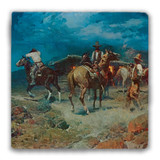 "Pony Express" Tumbled Stone Coaster