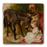 "Victoria, Princess Royal, with a Pony" Tumbled Stone Coaster