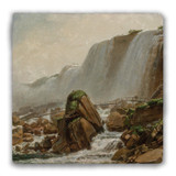 "American Falls at Niagara" Tumbled Stone Coaster