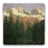 "Canadian Rockies" Tumbled Stone Coaster