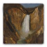 "Lower Falls of the Yellowstone" Tumbled Stone Coaster