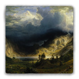 "A Storm in the Rocky Mountains" Tumbled Stone Coaster