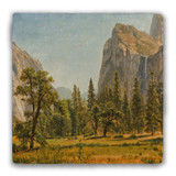 "Bridal Veil Falls, Yosemite Valley" Tumbled Stone Coaster