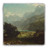 "Lake Lucerne" Tumbled Stone Coaster