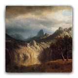 "In Western Mountains" Tumbled Stone Coaster