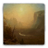 "Yosemite Valley Glacier Point Trail" Tumbled Stone Coaster