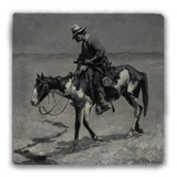 "Texas Pony" Tumbled Stone Coaster