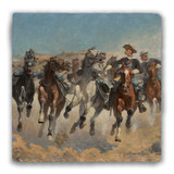 "The Fourth Troopers Moving the Led Horses" Tumbled Stone Coaster