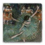 "The Green Dancer" Tumbled Stone Coaster