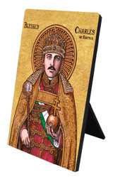 Theophilia Blessed Charles Austria Desk Plaque