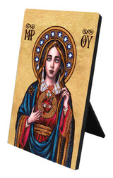 Theophilia Immaculate Heart Desk Plaque
