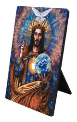 Theophilia Jesus Christ Seat of Wisdom Desk Plaque