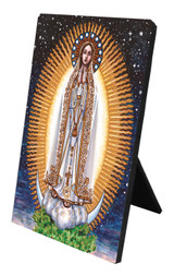 Theophilia Our Lady of Fatima Desk Plaque