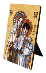 Theophilia Our Lady of Mt. Carmel with the Boy Jesus  Desk Plaque