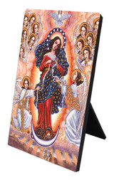 Theophilia Our Lady Undoer of Knots Desk Plaque