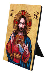 Theophilia Sacred Heart of Jesus Desk Plaque