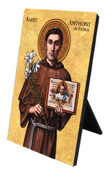 Theophilia St. Anthony of Padua Desk Plaque