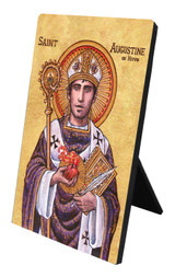 Theophilia St. Augustine of Hippo Desk Plaque