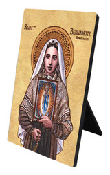 Theophilia St. Bernadette of Lourdes Desk Plaque