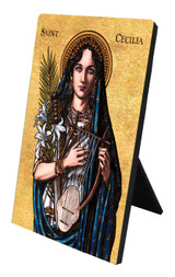 Theophilia St. Cecilia Desk Plaque