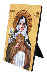 Theophilia St. Clare of Assisi Desk Plaque