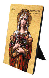 Theophilia St. Elizabeth of Hungary Desk Plaque