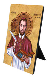 Theophilia St. Francis de Sales Desk Plaque