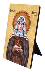 Theophilia St. Rita Desk Plaque