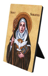 Theophilia St. Scholastica Desk Plaque