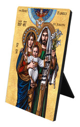 Theophilia Holy Family Icon 2 Desk Plaque