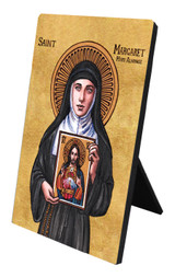 Theophilia St. Margaret Mary Alacoque Desk Plaque