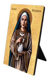 Theophilia St. Martha Desk Plaque