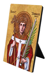 Theophilia St. Thomas Becket Desk Plaque