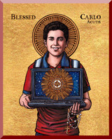 Theophilia Blessed Carlo Acutis Wall Plaque