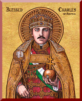 Theophilia Blessed Charles Austria Wall Plaque