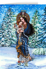 Theophilia Our Lady of the Snows Greeting Card