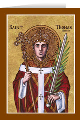 Theophilia St. Thomas Becket Greeting Card