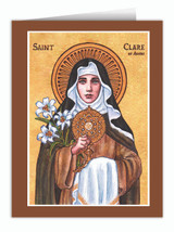 Theophilia St. Clare of Assisi Note Card