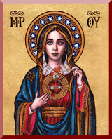 Theophilia Immaculate Heart Wall Plaque