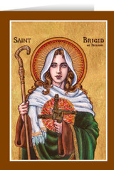 Theophilia St. Brigid of Ireland Greeting Card