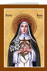 Theophilia St. Rose of Lima  Greeting Card