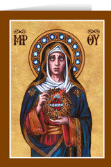 Theophilia Our Lady of Sorrows Greeting Card