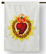 Antique Sacred Heart House Flag