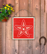 Folk Barn Quilt 9 Door Hanger