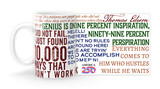 Thomas Edison Quotes Mug