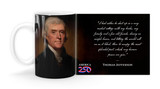 Thomas Jefferson Book Quote Mug