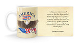 George Mason Quote “A few years' experiences” with America250 Logo Mug