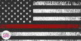 Thin Red Line Bumper Sticker