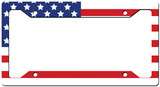 Stars and Stripes License Plate Frame