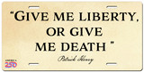 "Give Me Liberty" License Plate